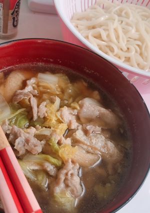 肉つけうどん-レシピのメイン写真
