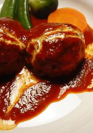 卵不使用　ハンバーグ-レシピのメイン写真