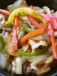 パプリカ焼肉丼♪-レシピのメイン写真