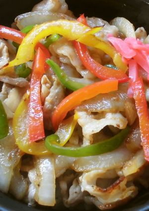 パプリカ焼肉丼♪-レシピのメイン写真