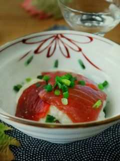 まぐろのミルフィーユ山かけ 山かけ丼にも-レシピのメイン写真