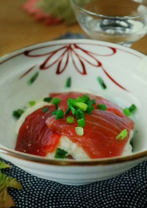 まぐろのミルフィーユ山かけ　山かけ丼にも-レシピのメイン写真