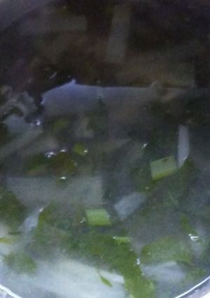 大根と大根菜の味噌汁-レシピのメイン写真
