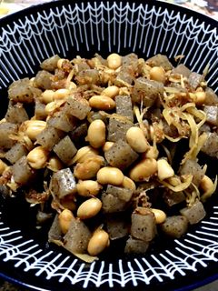 こんにゃくと大豆の甘煮-レシピのメイン写真