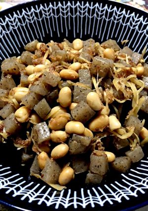 こんにゃくと大豆の甘煮-レシピのメイン写真