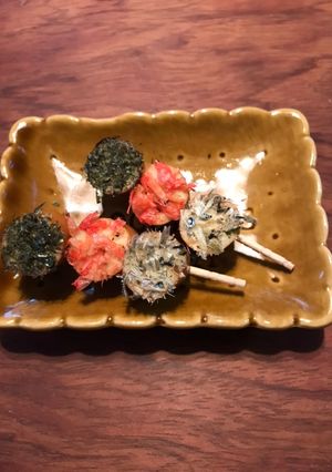 スモークチーズの切り口に粉三種づけ-レシピのメイン写真
