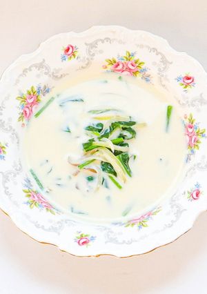 きのことほうれん草のミルクスープ-レシピのメイン写真