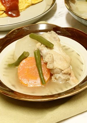 ザクザク野菜で作るボーンブロス（シニア向-レシピのメイン写真