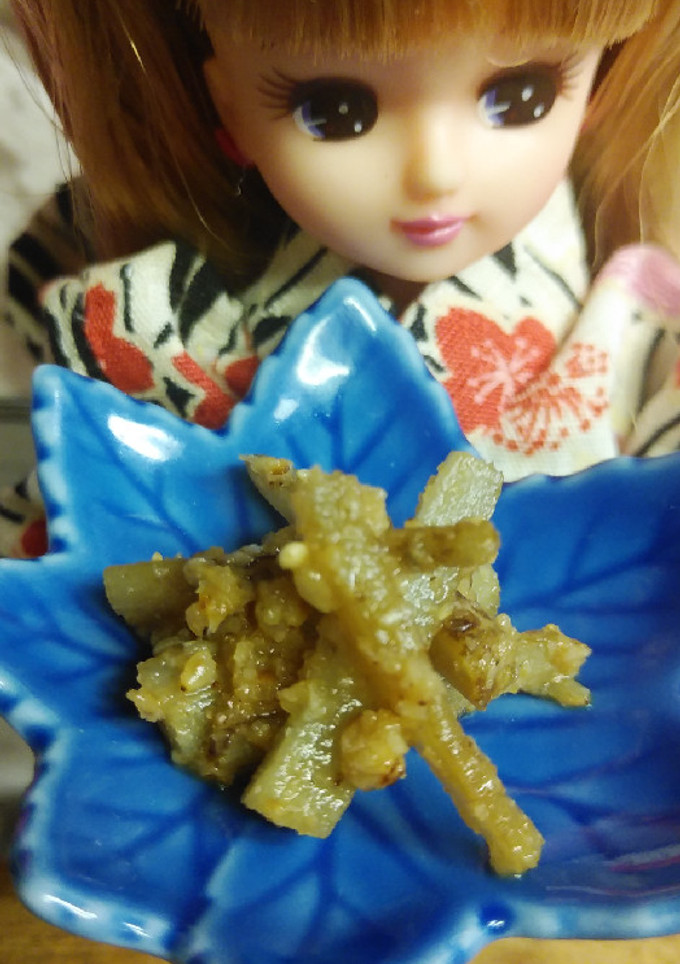 リカちゃん♡たたきごぼう白ごま和えꕤ*.-レシピのメイン写真