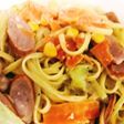 豆乳スープで簡単クリームソースパスタ