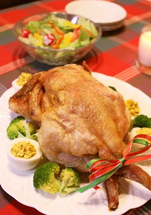 まるごとローストチキン-レシピのメイン写真