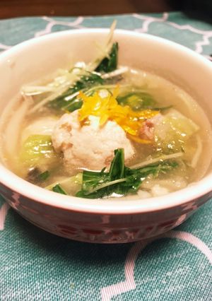 鶏団子みぞれスープ-レシピのメイン写真
