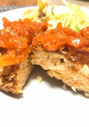 鮭のチーズinバーグ-レシピのメイン写真