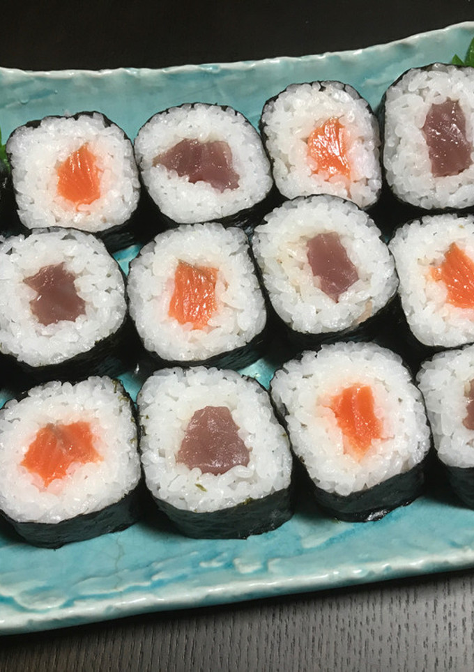 巻き寿司をストレスなく切る方法-レシピのメイン写真
