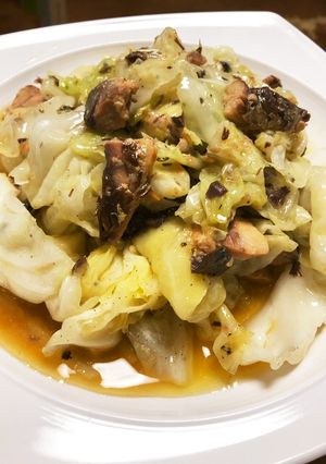 鯖缶とキャベツのアヒージョ風-レシピのメイン写真