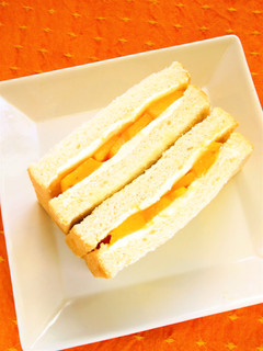 ☺柿とクリームチーズのフルーツサンド☺-レシピのメイン写真