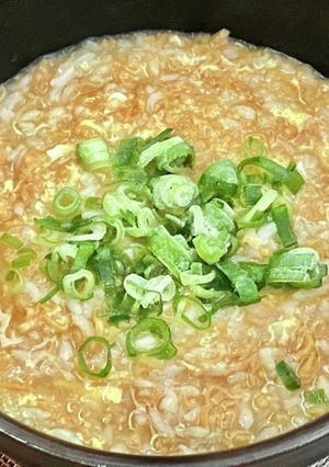 チキンラーメンで雑炊-レシピのメイン写真