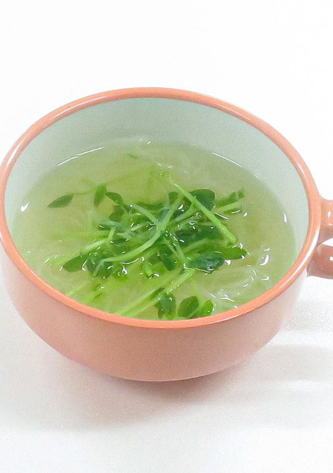 豆苗と春雨のスープ-レシピのメイン写真