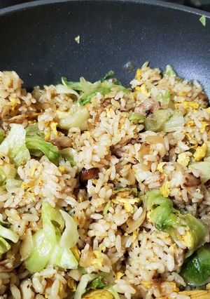 ピリ辛レタスチャーハン-レシピのメイン写真