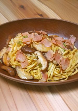 たっぷりきのこのバタポンパスタ-レシピのメイン写真