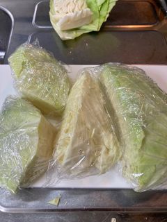 キャベツはカットして保存-レシピのメイン写真