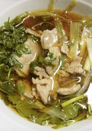 ねぎまにセリを追加したさっと煮-レシピのメイン写真