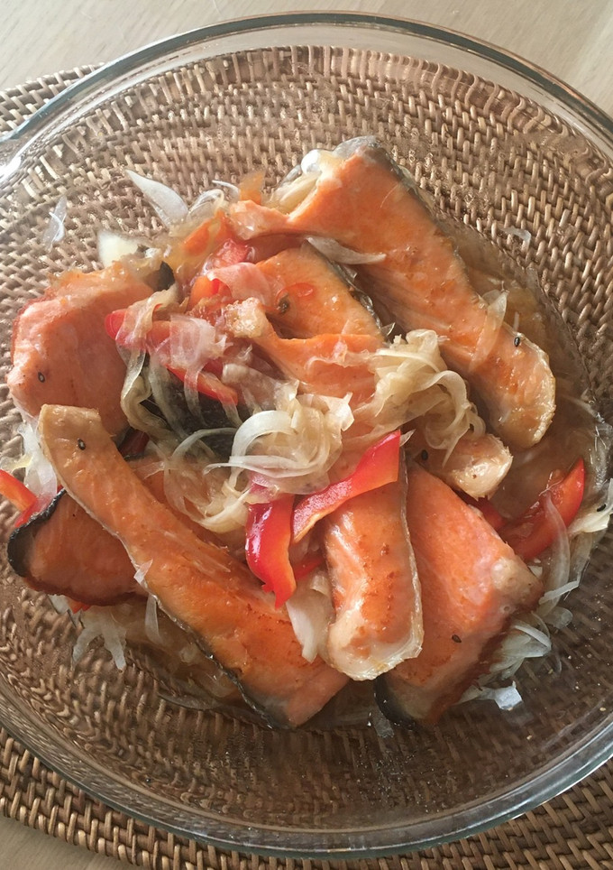 鮭の焼き南蛮-レシピのメイン写真