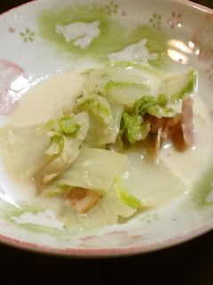 白菜とベーコンのミルク煮-レシピのメイン写真