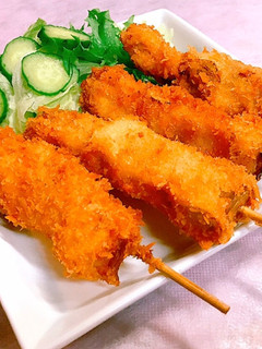 豚のねぎまも♪串揚げで♪-レシピのメイン写真