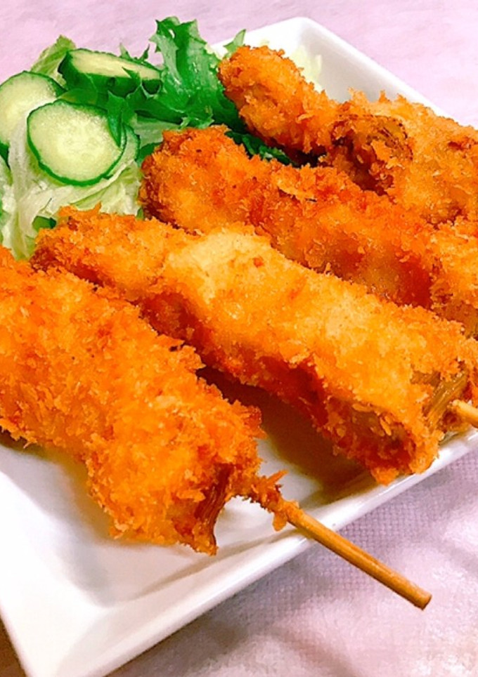豚のねぎまも♪串揚げで♪-レシピのメイン写真