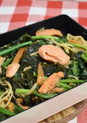 余り野菜で！わかめのちゃんちゃん焼き-レシピのメイン写真