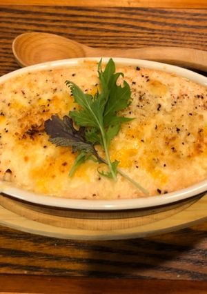 お豆腐ホワイトソースで！明太子グラタン♪-レシピのメイン写真