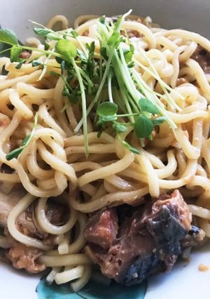 簡単ずぼらめし☆鯖缶まぜそば-レシピのメイン写真
