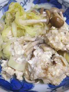 蓮根つくねとキャベツのコンソメ煮-レシピのメイン写真