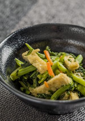春菊のおひたし【入院食⑧夕/冷副菜】-レシピのメイン写真