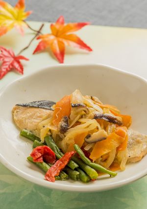 鮭のちゃんちゃん焼風【入院食⑧夕/主菜】-レシピのメイン写真