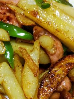 じゃがいもとウインナーのカレー炒め-レシピのメイン写真