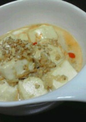 麺つゆ牛乳で作る、担々豆腐-レシピのメイン写真