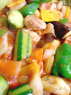 野菜たっぷり♪チキンと夏野菜のトマト煮込-レシピのメイン写真