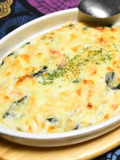 鮭とほうれん草のグラタン-レシピのメイン写真