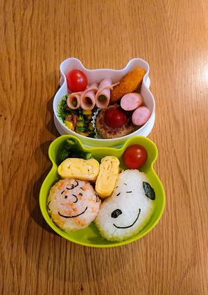 スヌーピー 簡単 キャラ弁-レシピのメイン写真
