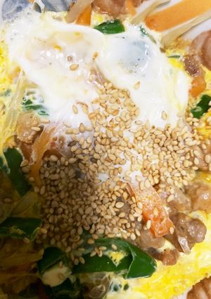 全てレンジ飯泥棒な野菜たっぷり豚平焼き風-レシピのメイン写真