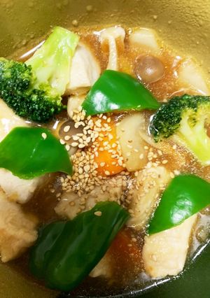 全てレンジ鶏胸肉と根菜の万能ダレで蒸煮-レシピのメイン写真