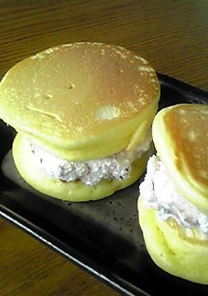 ホットケーキミックスのクリームどら焼き-レシピのメイン写真