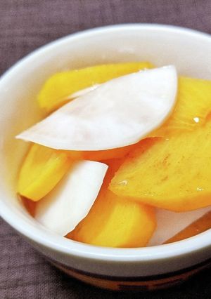 柿とかぶの酢の物-レシピのメイン写真