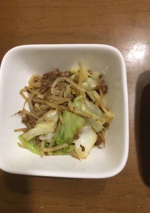 もやしとキャベツのひき肉炒め-レシピのメイン写真