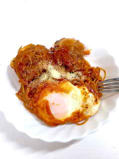 煮込みハンバーグパスタ(残り物リメイク)-レシピのメイン写真