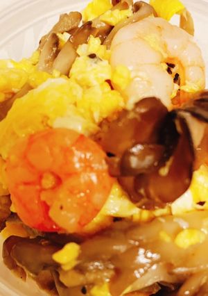 海鮮・キノコ・玉子の炒め物-レシピのメイン写真