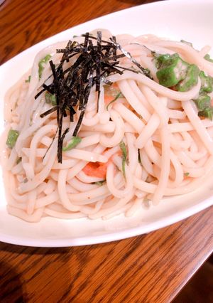 超簡単オクラ明太子うどん-レシピのメイン写真