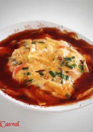 天津飯は弱火で作れば失敗無し！-レシピのメイン写真
